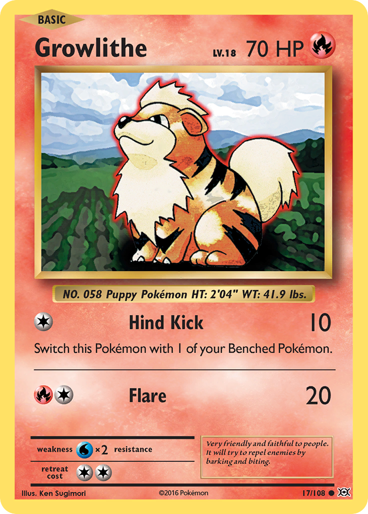 Growlithe (17/108) [XY: Evolutions] | Mindsight Gaming