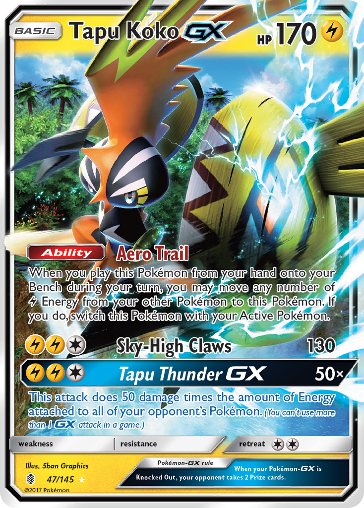 Tapu Koko GX (47/145) [Sun & Moon: Guardians Rising] | Mindsight Gaming