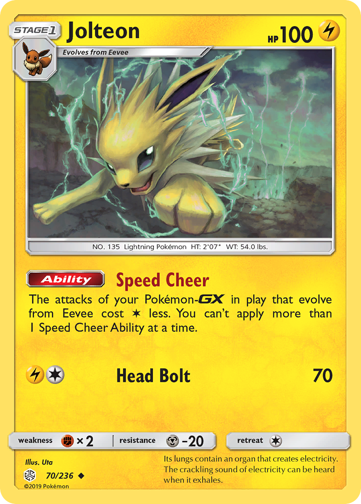 Jolteon (70/236) [Sun & Moon: Cosmic Eclipse] | Mindsight Gaming