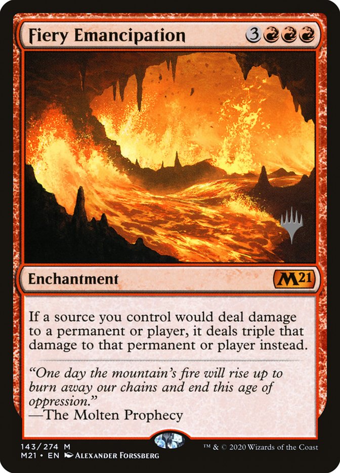 Fiery Emancipation (Promo Pack) [Core Set 2021 Promos] | Mindsight Gaming