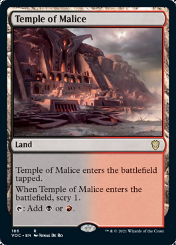 Temple of Malice [Innistrad: Crimson Vow Commander] | Mindsight Gaming