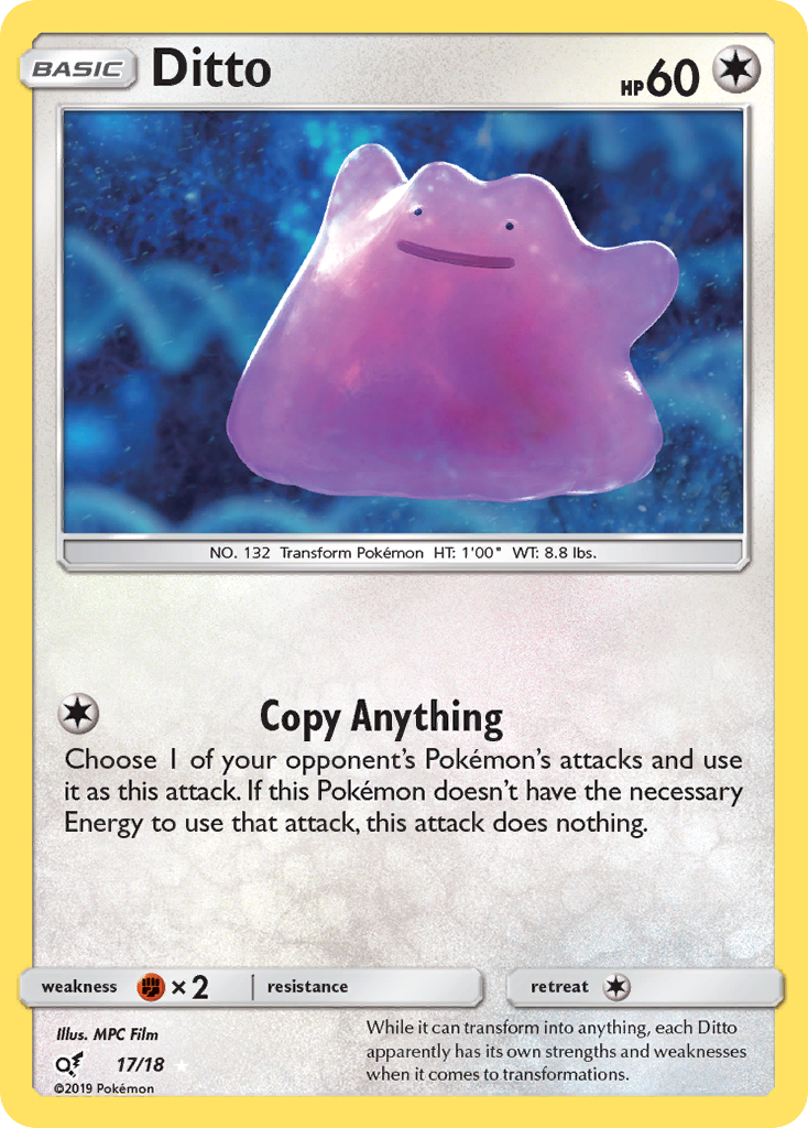 Ditto (17/18) [Sun & Moon: Detective Pikachu] | Mindsight Gaming