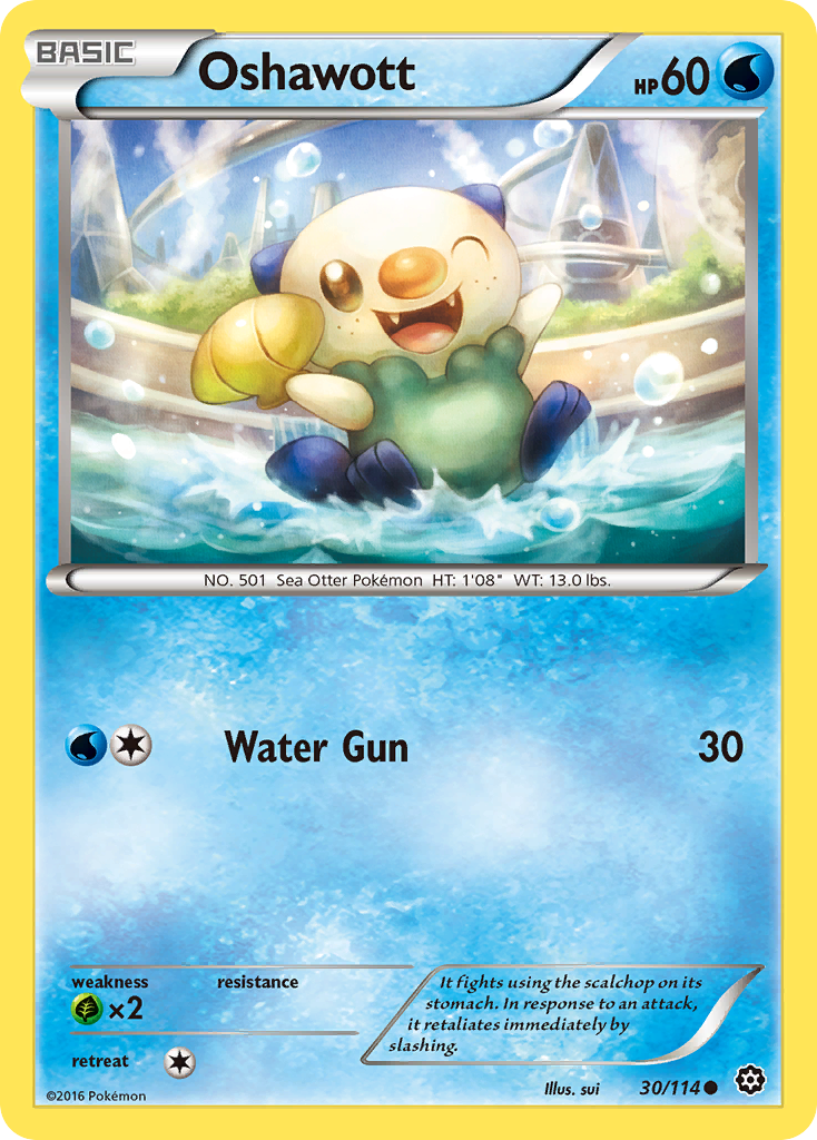 Oshawott (30/114) [XY: Steam Siege] | Mindsight Gaming