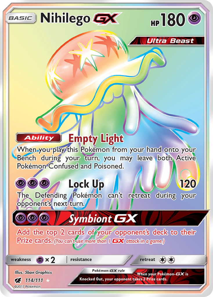 Nihilego GX (114/111) [Sun & Moon: Crimson Invasion] | Mindsight Gaming