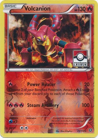 Volcanion (25/114) (League Promo) [XY: Steam Siege] | Mindsight Gaming