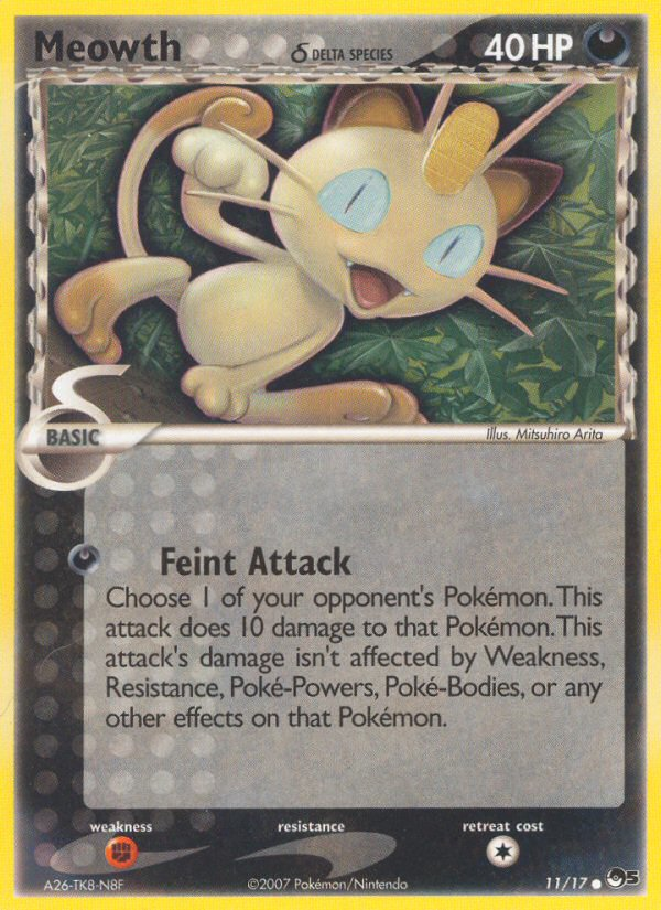 Meowth (11/17) (Delta Species) [POP Series 5] | Mindsight Gaming