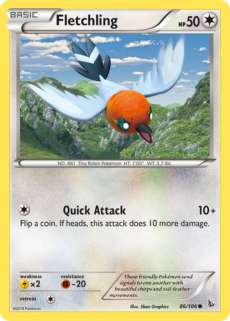 Fletchling (86/106) [XY: Flashfire] | Mindsight Gaming