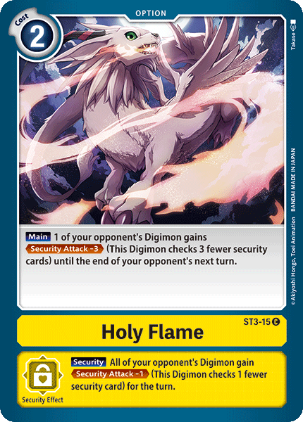 Holy Flame [ST3-15] [Starter Deck: Heaven's Yellow] | Mindsight Gaming