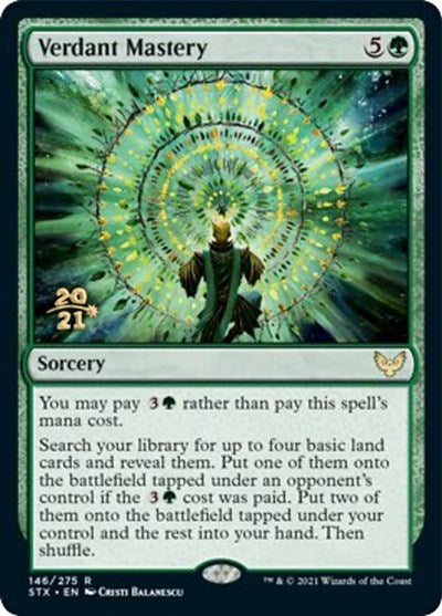 Verdant Mastery [Strixhaven: School of Mages Prerelease Promos] | Mindsight Gaming