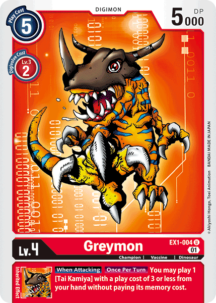 Greymon [EX1-004] [Classic Collection] | Mindsight Gaming