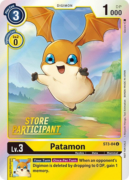 Patamon [ST3-04] (Store Participant) [Starter Deck: Heaven's Yellow Promos] | Mindsight Gaming