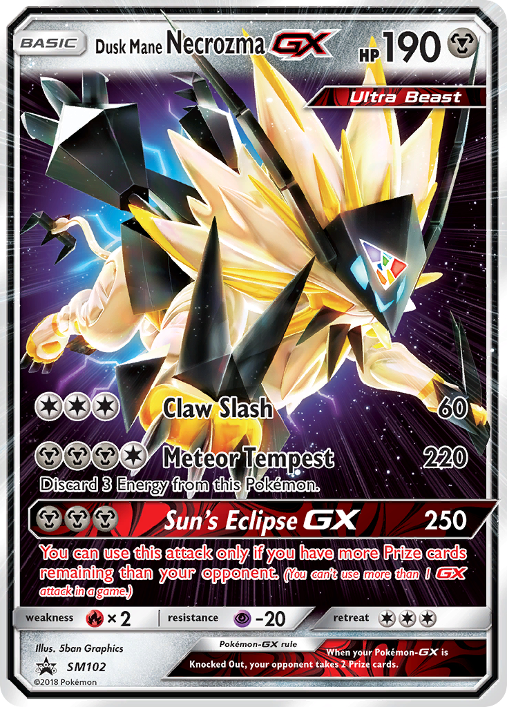 Dusk Mane Necrozma GX (SM102) [Sun & Moon: Black Star Promos] | Mindsight Gaming