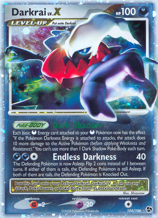 Darkrai LV.X (104/106) [Diamond & Pearl: Great Encounters] | Mindsight Gaming