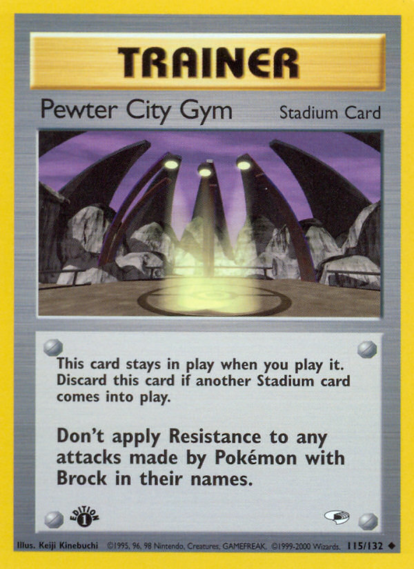 Pewter City Gym (115/132) [Gym Heroes 1st Edition] | Mindsight Gaming