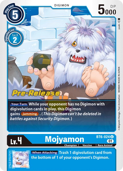 Mojyamon [BT6-024] [Double Diamond Pre-Release Cards] | Mindsight Gaming