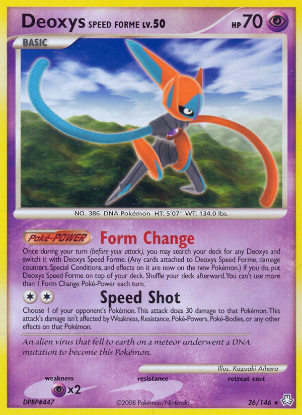 Deoxys Speed Forme (26/146) [Diamond & Pearl: Legends Awakened] | Mindsight Gaming