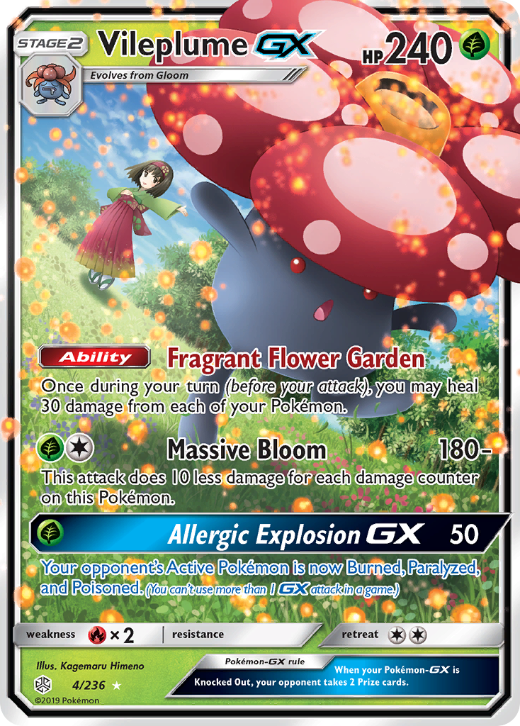 Vileplume GX (4/236) [Sun & Moon: Cosmic Eclipse] | Mindsight Gaming