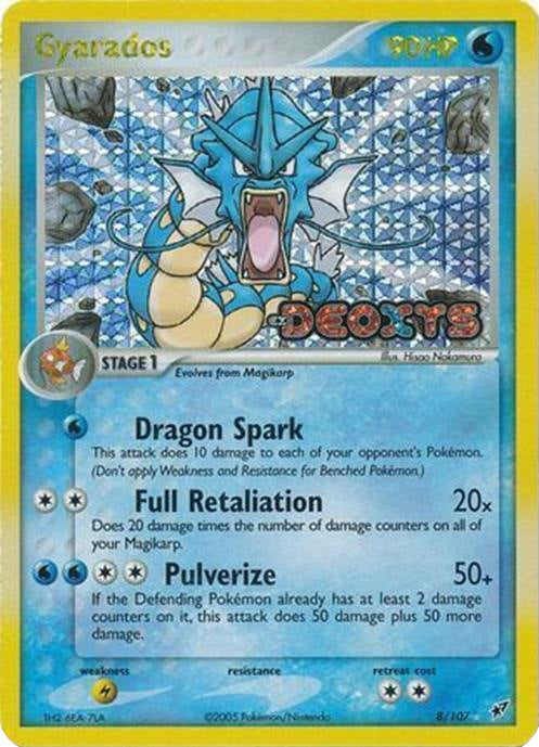 Gyarados (8/107) (Stamped) [EX: Deoxys] | Mindsight Gaming